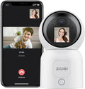 ZOSI 4MP 2 Way Video Security Camera - 2.5K Pan/Tilt Indoor Cam