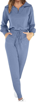 ANRABESS Women's Two Piece Sweater Jogger Set - Cozy Travel Essential