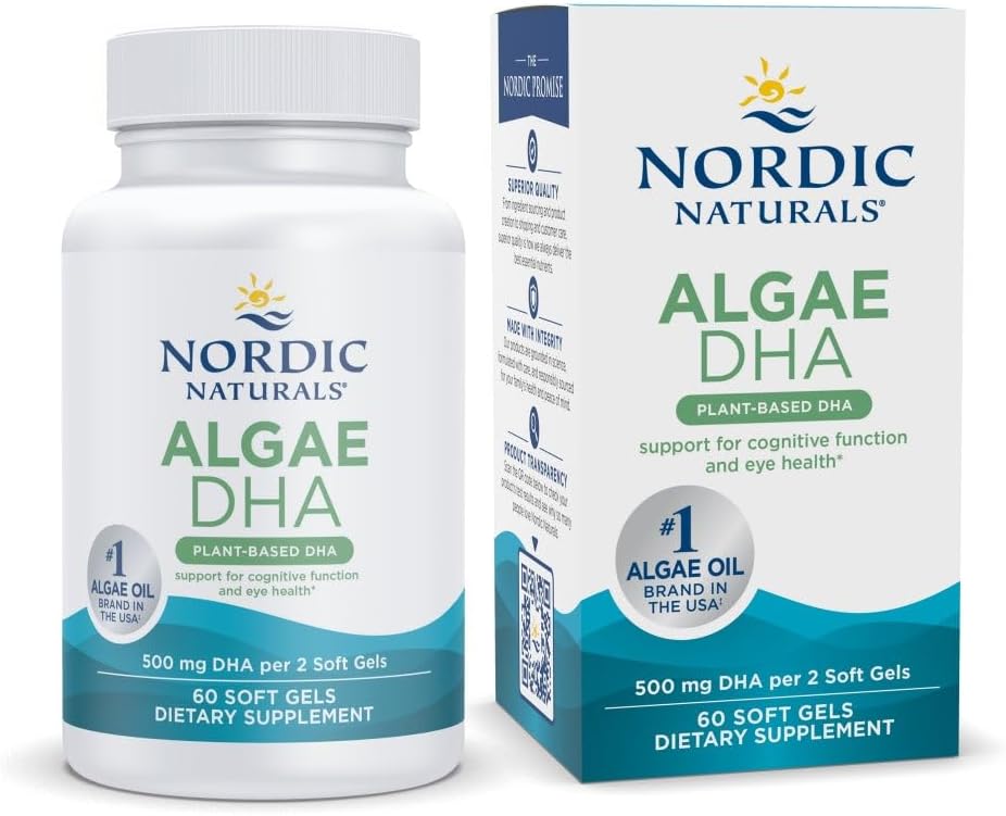 Nordic Naturals Algae DHA Soft Gels for Brain and Eye Health