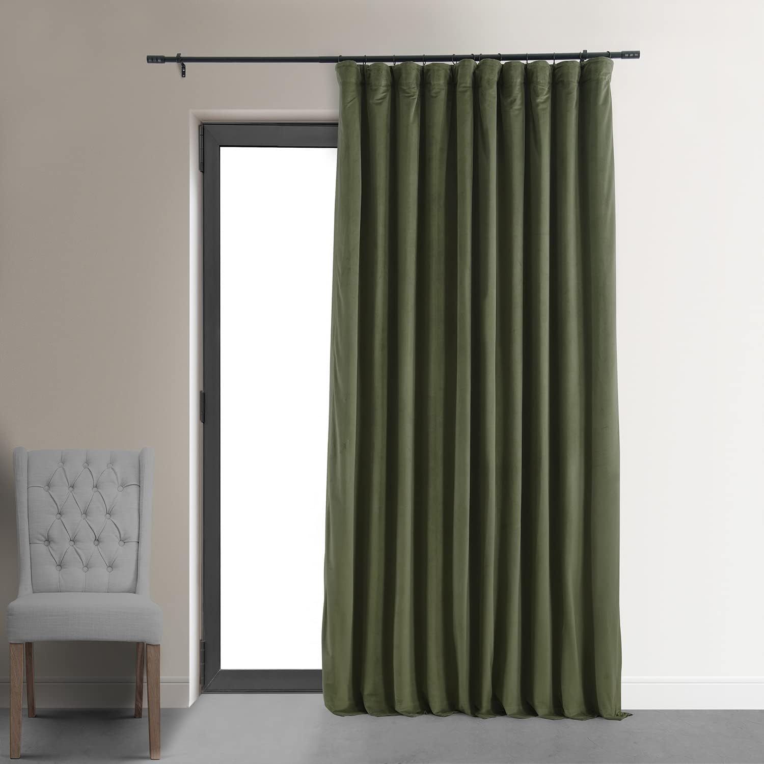 HPD Half Price Drapes Velvet Thermal Blackout Curtains 84 in