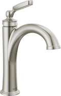Delta Woodhurst Single Hole Bathroom Faucet Brushed Nickel - Durable