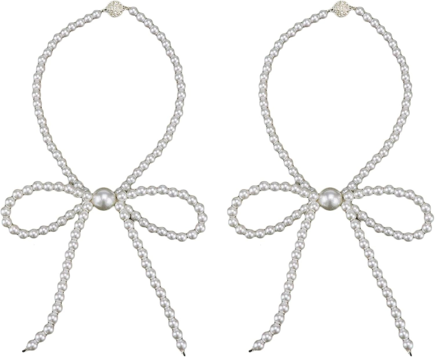 HEVSTIL Pearl Tiebacks Set - Elegant Curtain Holdbacks