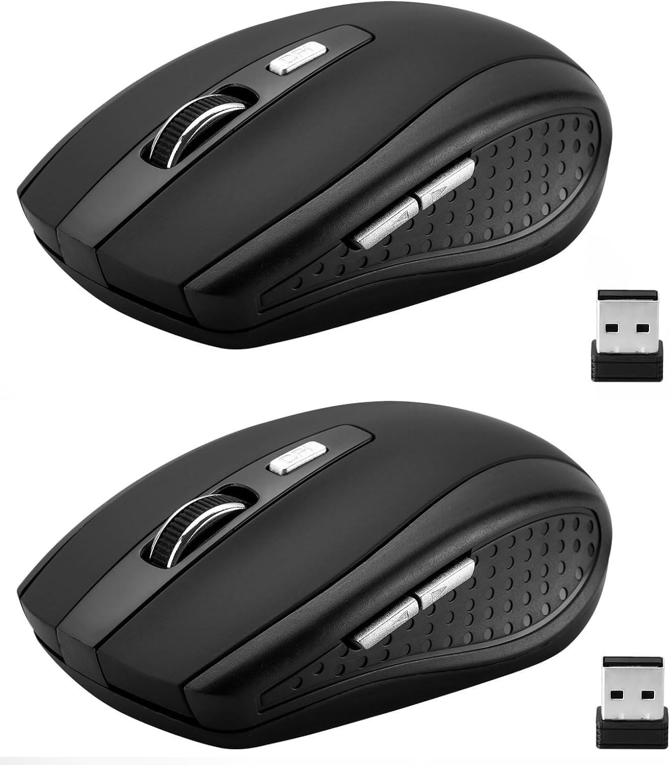 Wireless Mouse Duo: 2.4Ghz, 6 Button Precision - Works with Laptop, PC