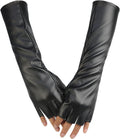 Sexy Black Fingerless Gloves for Halloween & Cosplay