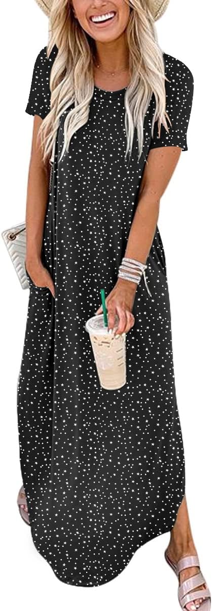 ANRABESS Womens Summer Maxi Dress for Beach and Casual Wear