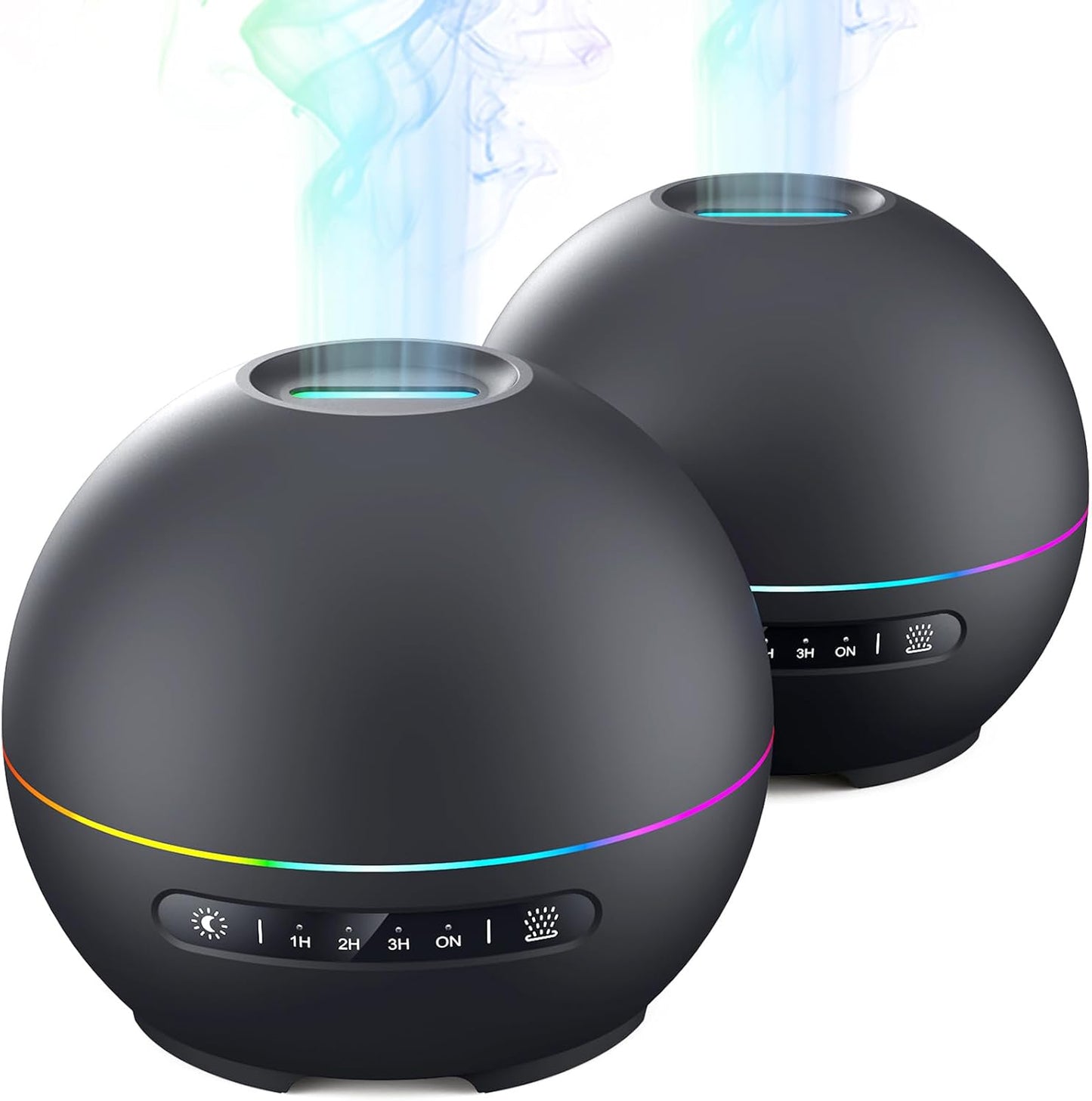 2 Pack Essential Oil Diffuser for Home - 200ml Aromatherapy
