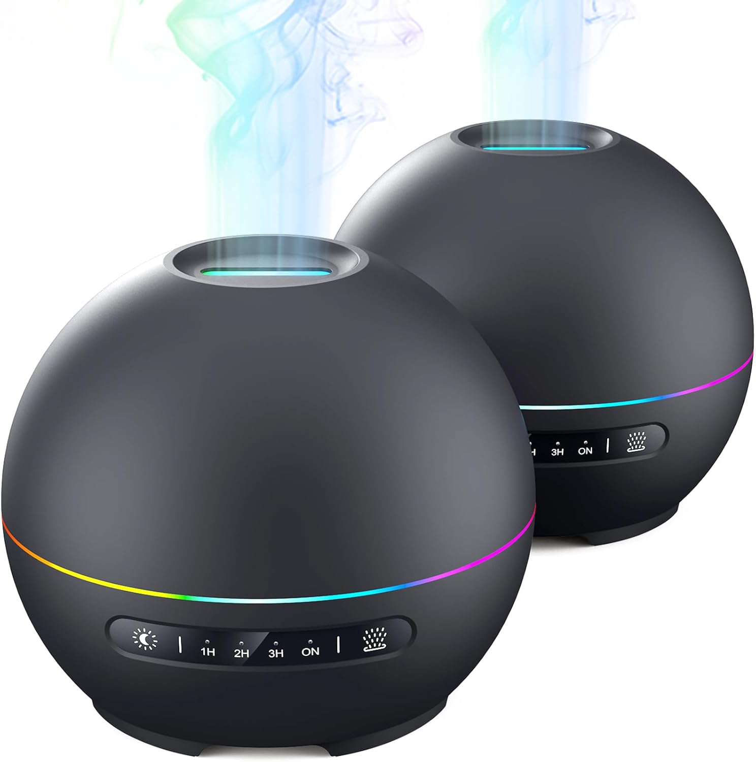 2 Pack Essential Oil Diffuser for Home - 200ml Aromatherapy