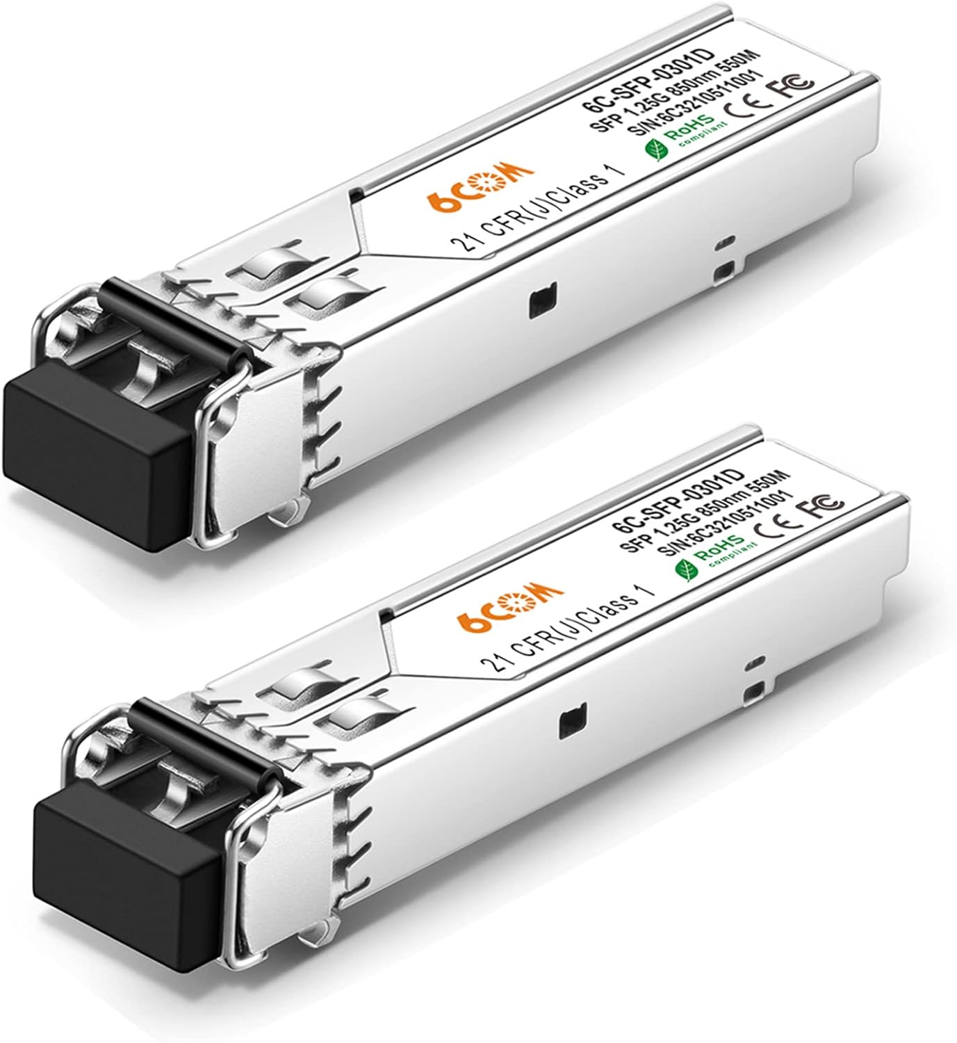 2Pack Gigabit SFP Transceiver for Cisco, Ubiquiti, Netgear