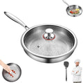 Platefull Titanium Pan 10.23in - Hammered Non-Stick Frying Pan