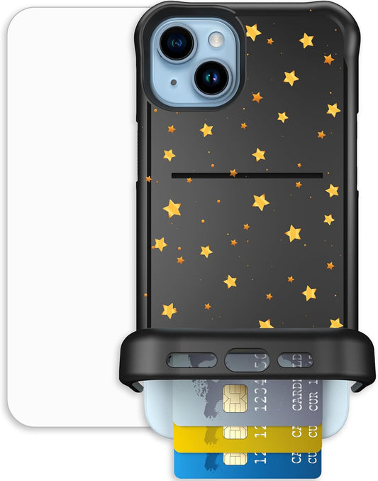 Scooch iPhone 15 Plus Case with Card Holder and Kickstand
