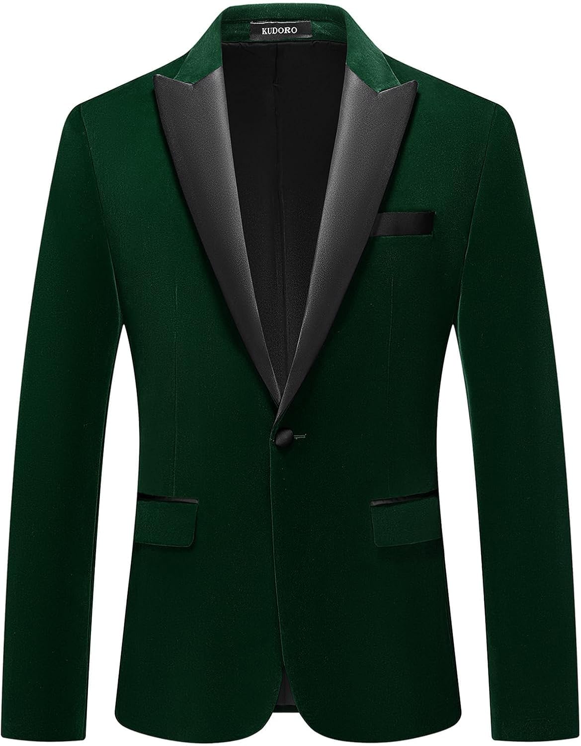 Mens Velvet Blazer Slim Fit Tuxedo Jacket for Weddings and More