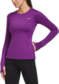 Baleaf Thermal Shirts for Women Long Sleeve Fleece Workout Gear