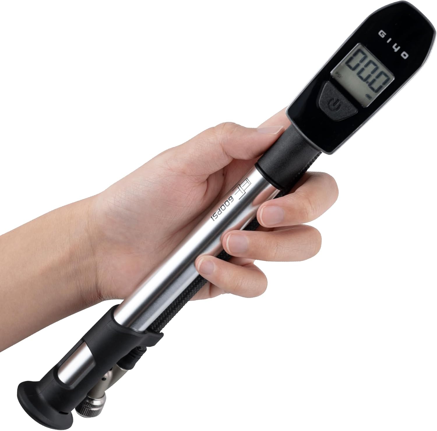 GIYO Digital Shock Pump 600 PSI for Easy Inflation and Comfort