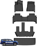 Wayhigh All Weather Floor Mats and Cargo Mat Set for 2025 2026 Nissan