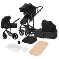 2 in 1 Baby Stroller Reversible Foldable Pram - Compact, Shockproof