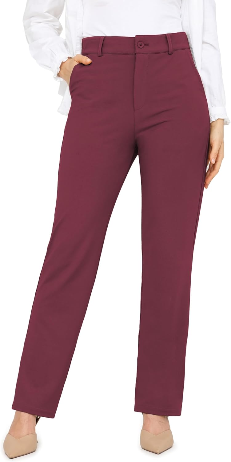 Bamans Dress Pants for Women: Stylish Office Trousers with Comfort