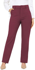 Bamans Dress Pants Women Work Tummy Control High Waisted (Style G1VS)