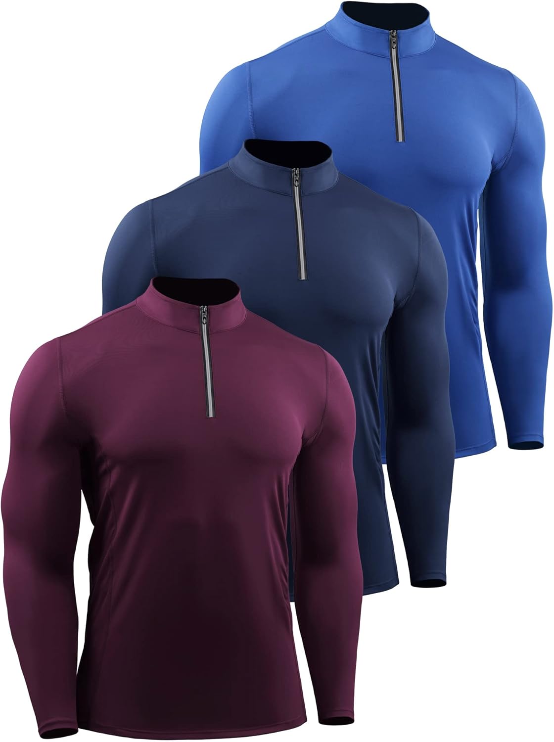 NELEUS Men's 3 Pack Athletic Compression Shirt for Training