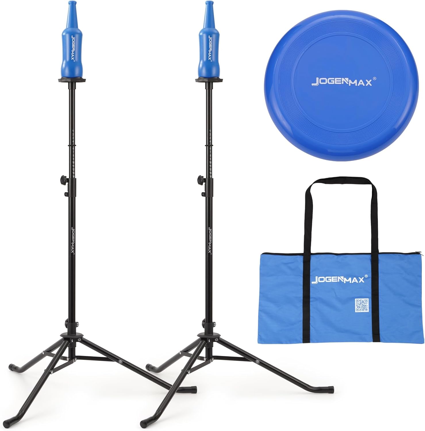 Height Adjustable Flying Disc Games Set - Fun for Adults & Family!