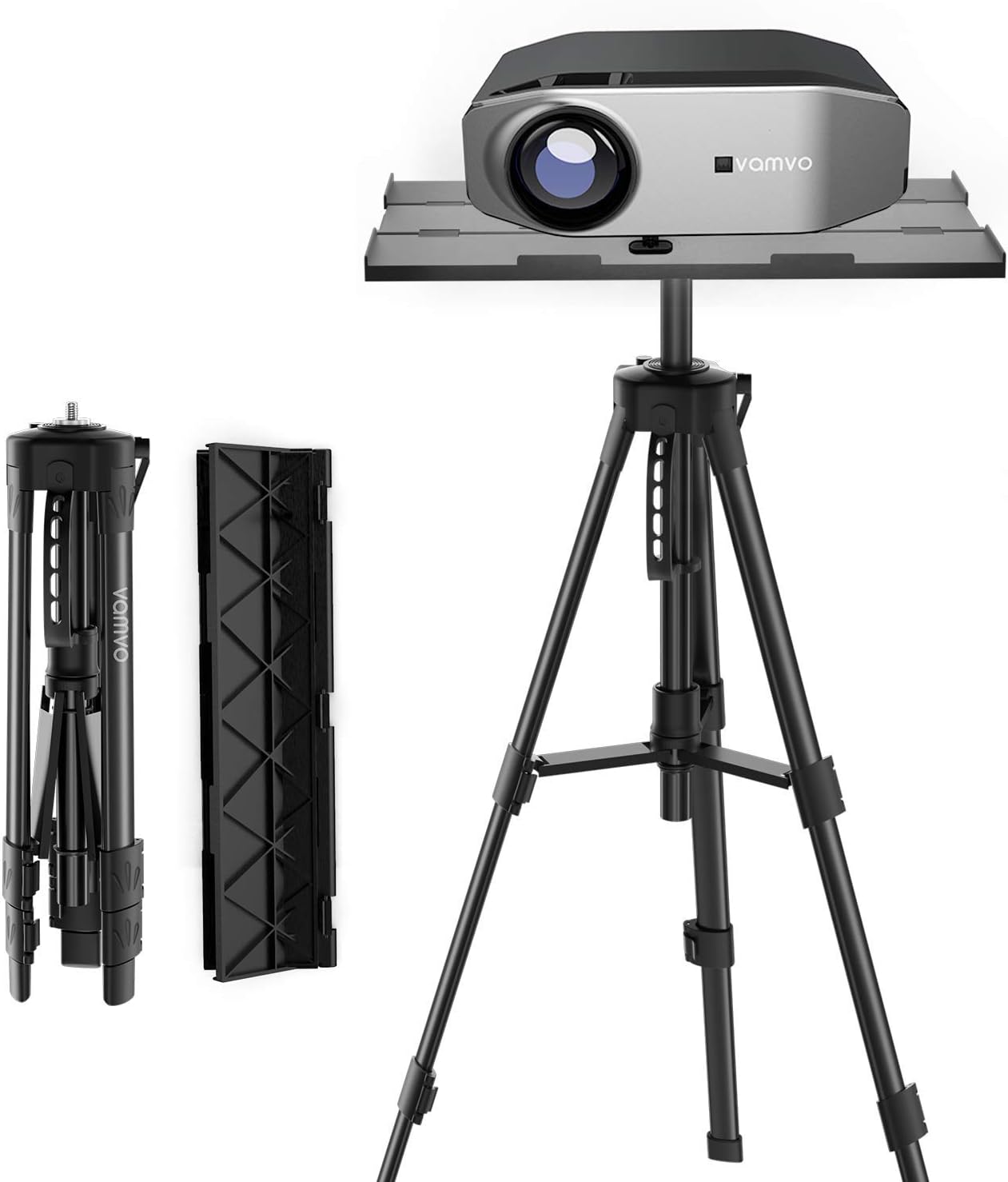 Vamvo Portable Projector Stand with Adjustable Height - Multi-Function DJ Equipment Holder