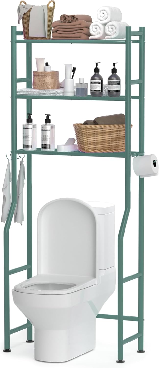 3 Tier Over The Toilet Storage Rack for Bathroom Organization