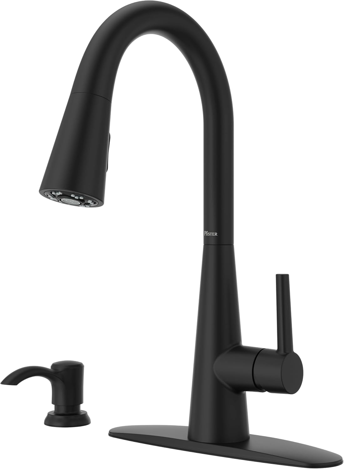 Barulli Kitchen Faucet with Pull Down Sprayer in Matte Black