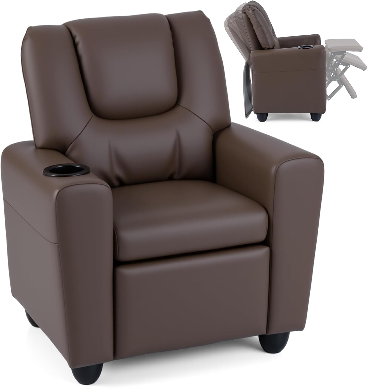 Costzon Kids Recliner Chair with Cup Holder for Comfort and Fun
