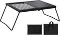 REDCAMP Folding Campfire Grill Heavy Duty Steel Grate - Portable