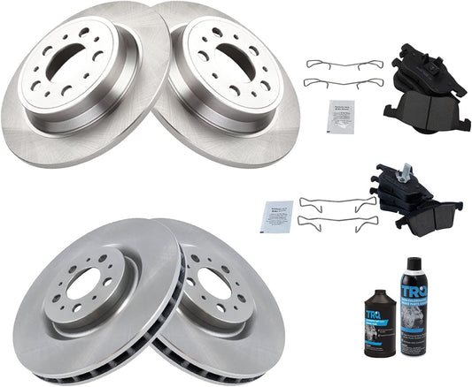TRQ Brake Pad & Rotor Kit for 2004-2006 Volvo V70 - Complete Set