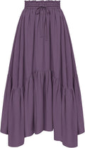 Scarlet Darkness Maxi Skirt High Waist Renaissance Skirt (Style 8NPJ)