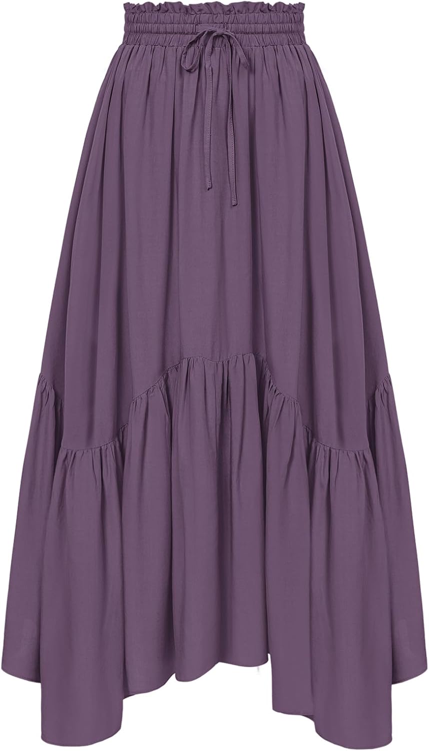 Scarlet Darkness Maxi Skirts for Women with Pockets and Style