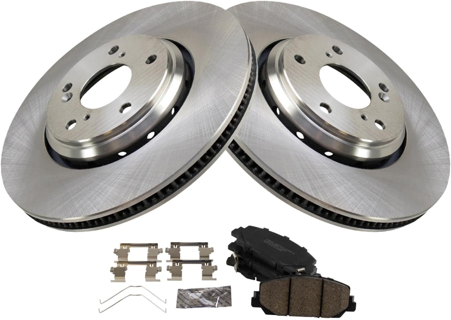 TRQ Front Brake Pad & Rotor Kit for 2017-2019 Acura ILX