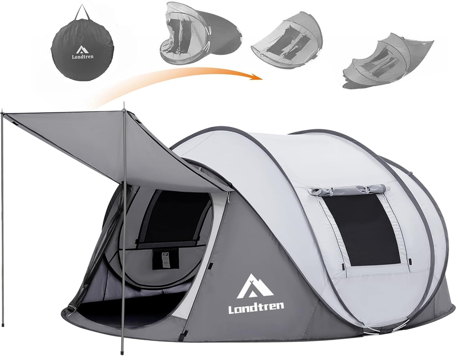 4 Person Easy Pop Up Tent for Camping and Outdoor Adventures