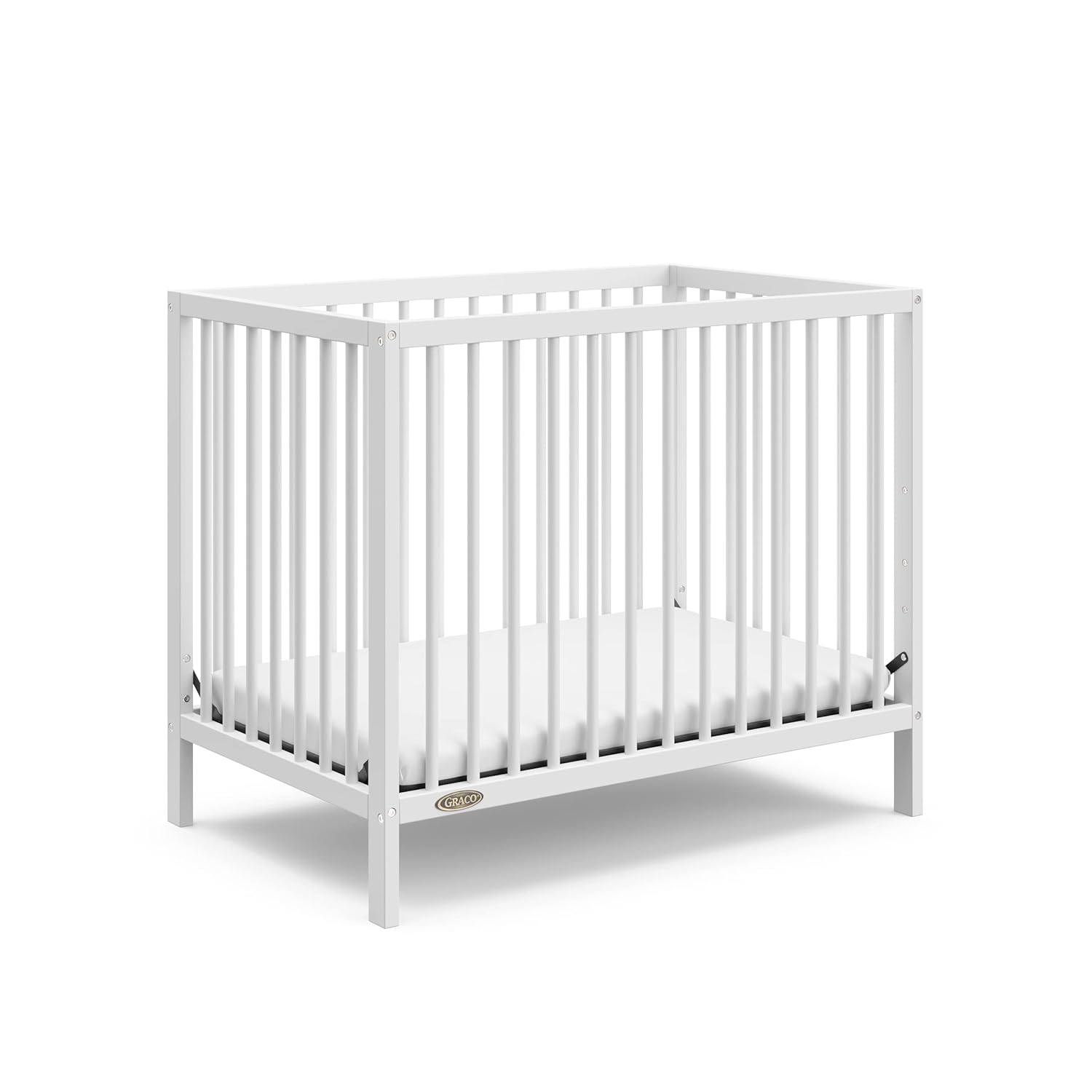 Graco Teddi 4-in-1 Convertible Mini Crib with Mattress Included