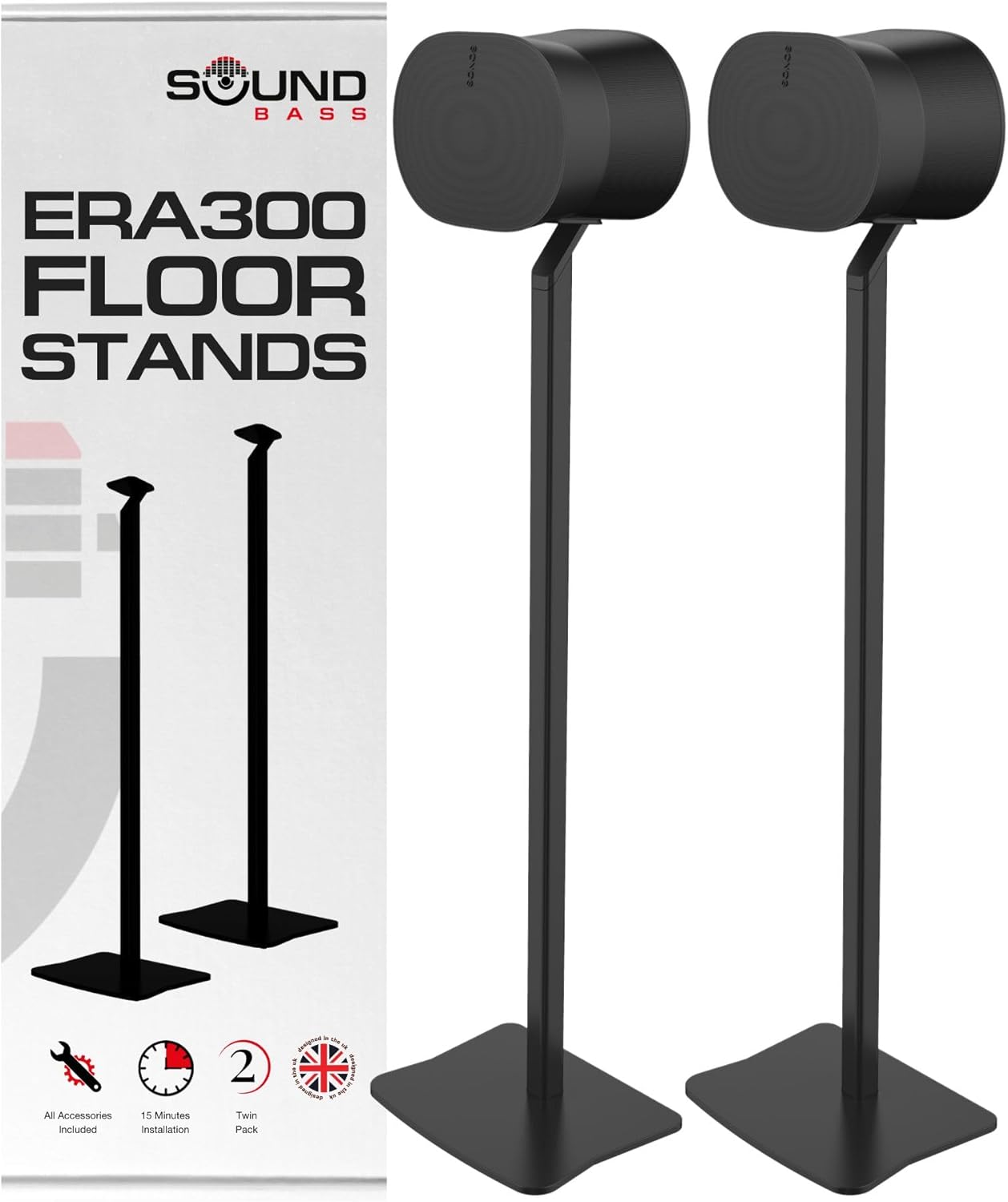 Sound Bass ERA300 Floor Stand for Optimal Audio Experience