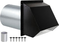 6 Inch Wall Vent Exhaust Cover - Hooded 6ft Exterior Vent Cap