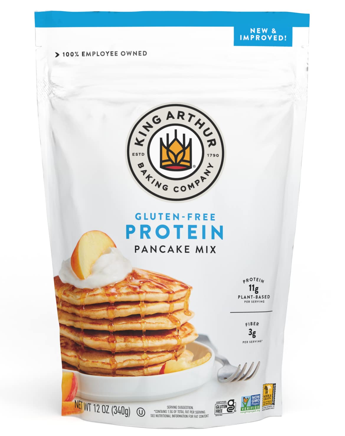 King Arthur Protein Pancake Mix, Gluten Free, Perfect for Breakfast