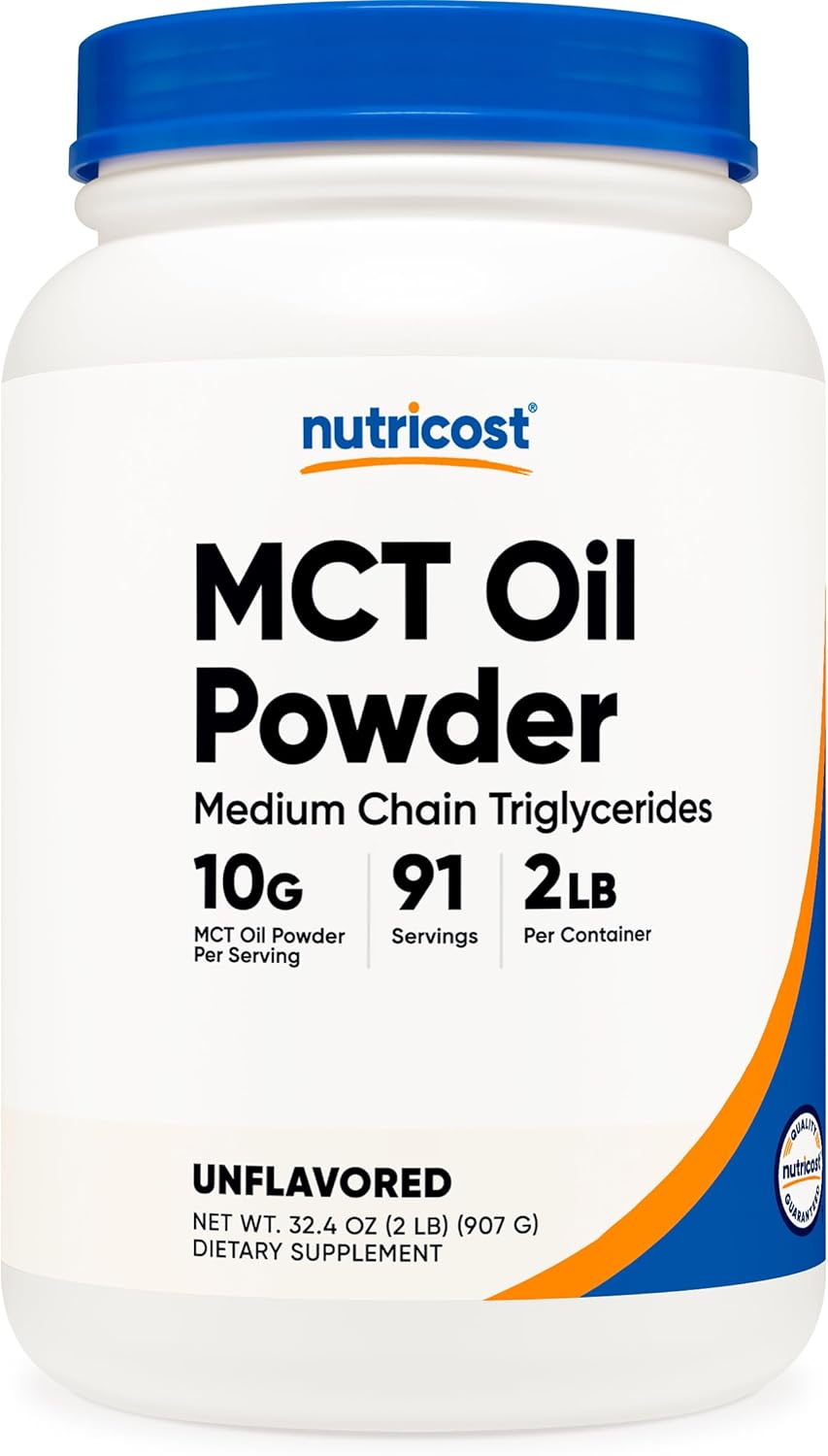 Nutricost Premium MCT Oil Powder for Keto and Ketogenic Diets