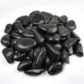20lbs Large River Rocks 3-4in Black Pebbles for Landscaping - Hand