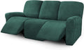 Elegant Velvet Sofa Covers 8-Piece Set for 3 Seater Recliners
