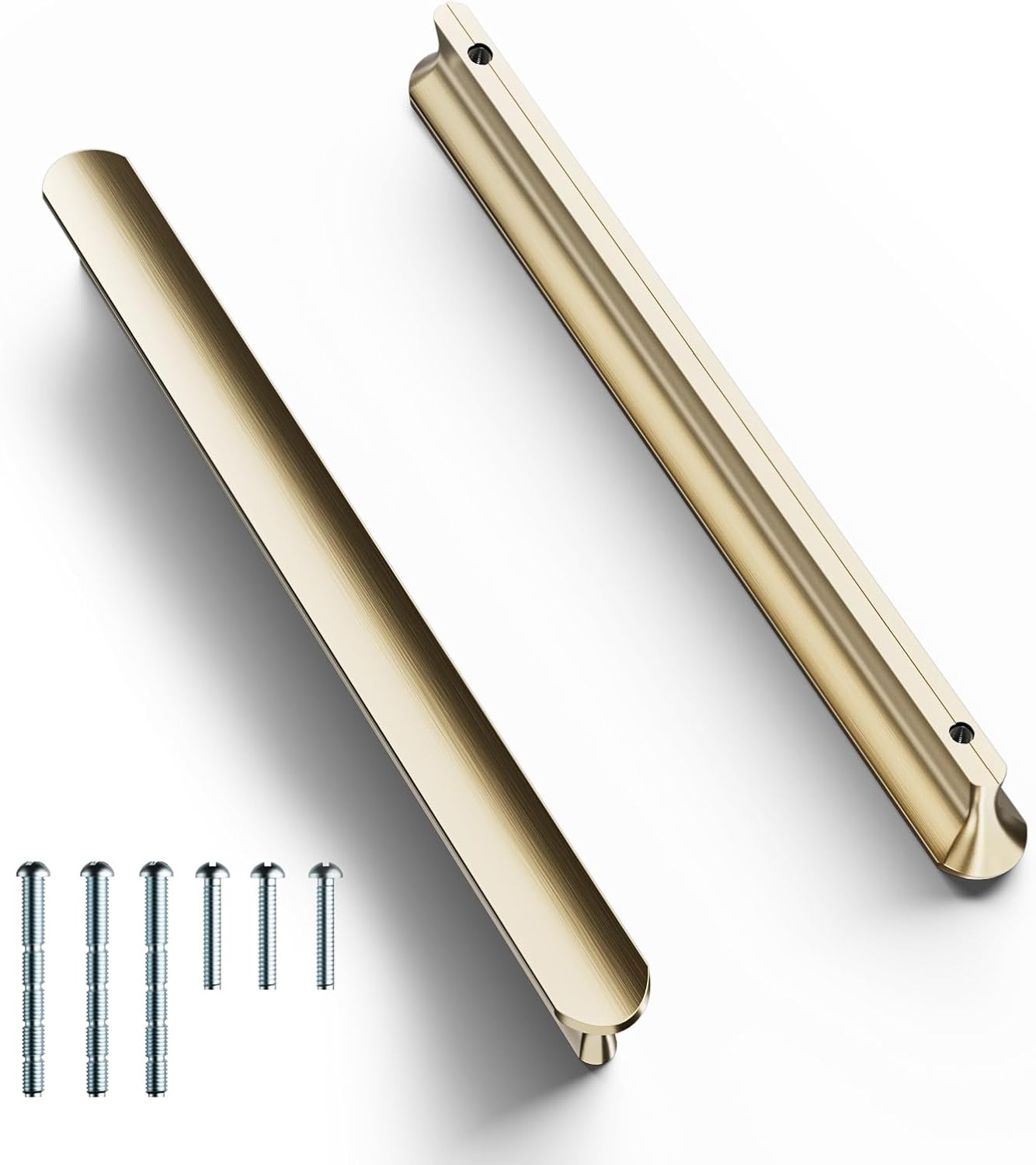 Cobbe 10 Pack T-Shaped Solid Kitchen Cabinet Handles in Gold