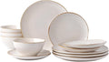 famiware Plates and Bowls Sets for 4 - Stoneware Reactive Glaze