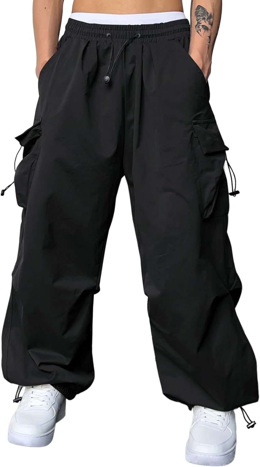 JMIERR Men's Baggy Cargo Pants for Trendy Streetwear Style