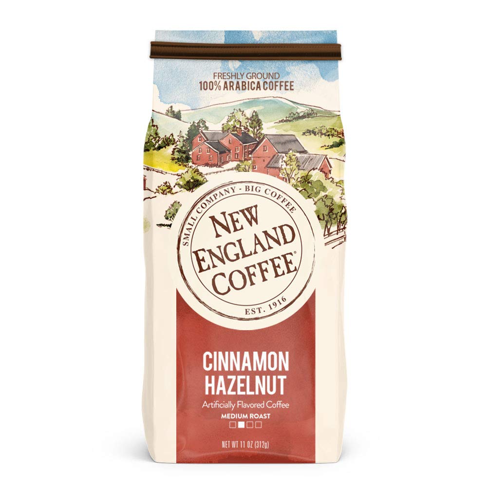 Invigorating Cinnamon-Hazelnut Ground Coffee, 11oz Bag