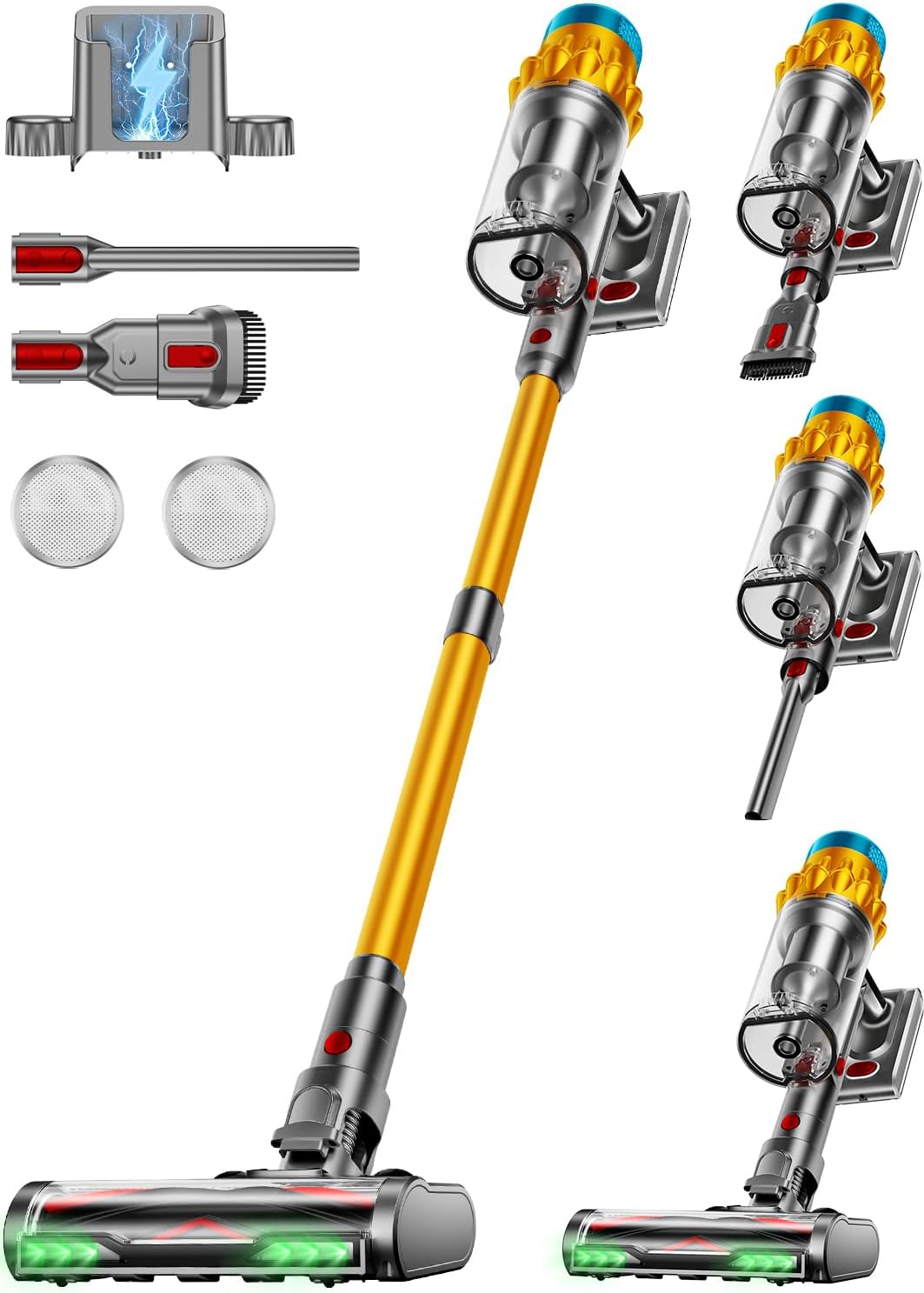 Cordless Vacuum Cleaner with 650W Suction for Home Cleaning