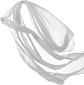 Chiffon Fabric by the Yard - Lightweight Sheer 58/60ft Wide Silver