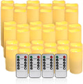 36Pack Flameless LED Candles with Remote & Timer - Realistic Flame
