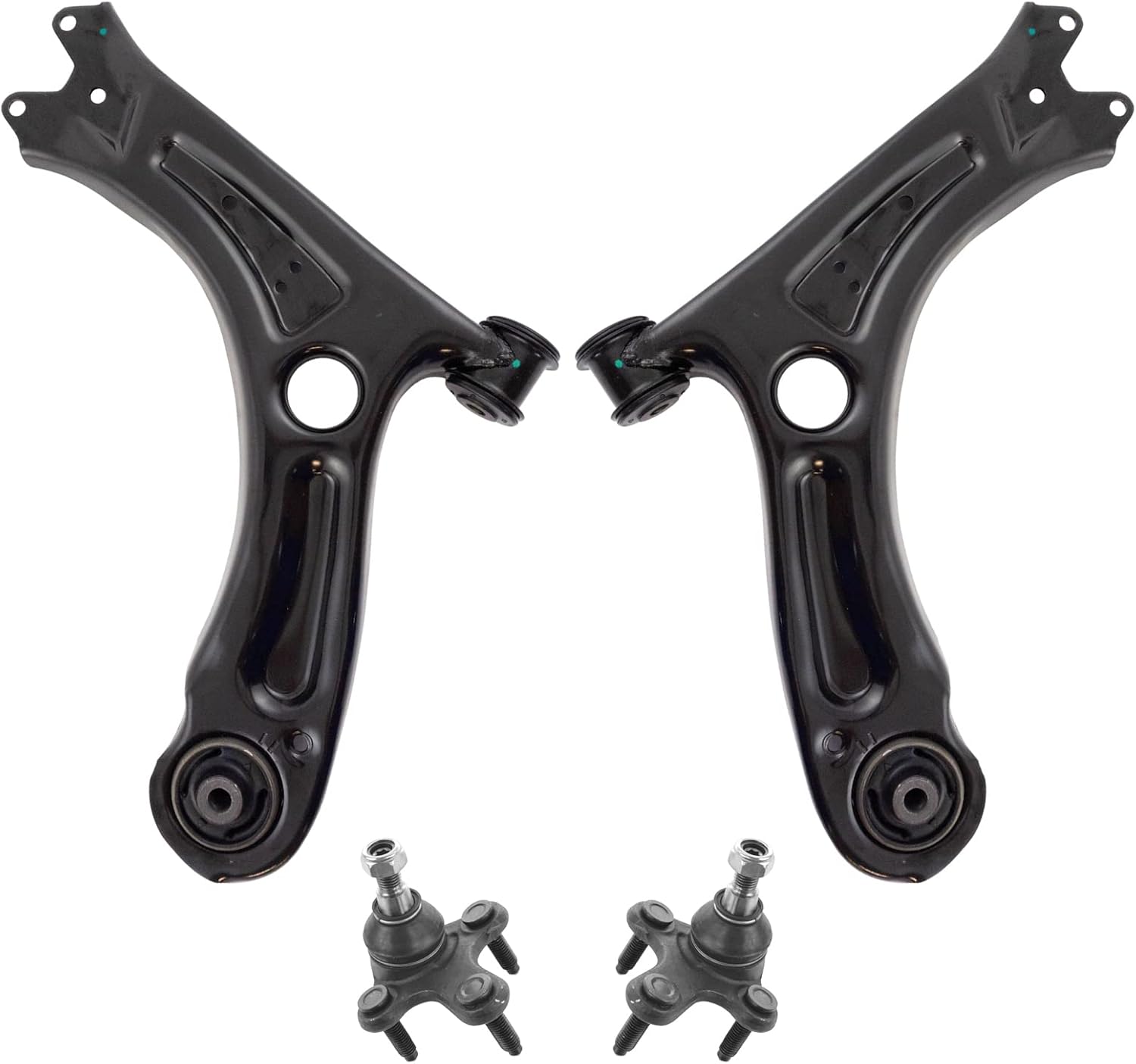 TRQ Front Lower Control Arm Set for 2011-2018 Volkswagen Jetta