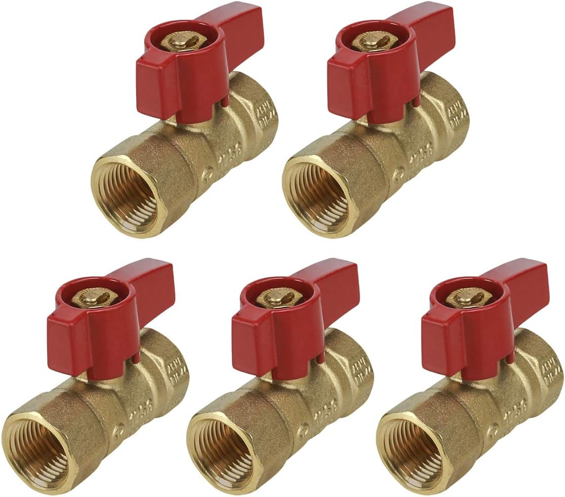 Midline Valve R34FIP-5 Premium Brass Gas Ball Valve for Flow Control