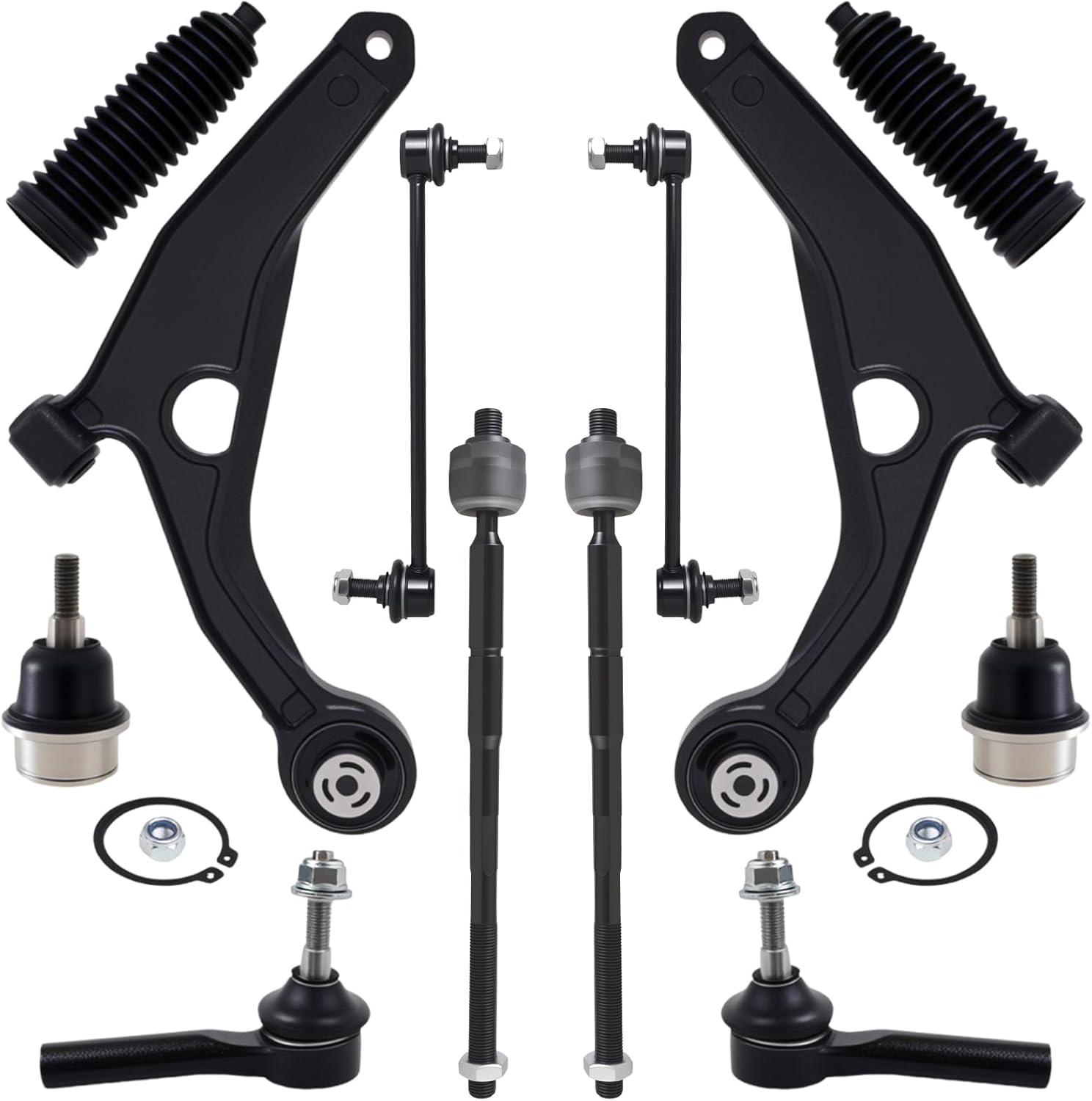 AUQDD 12Pc Front End Suspension Kit for 2009-2020 Do-dge Journey